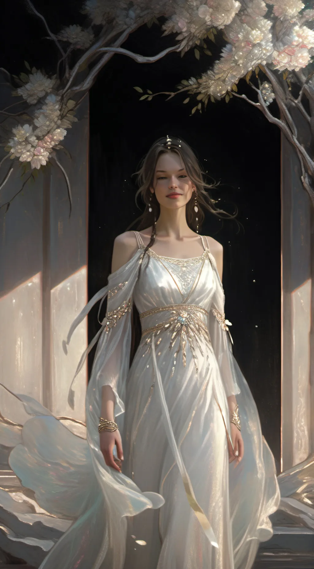 ai character: Angel  background