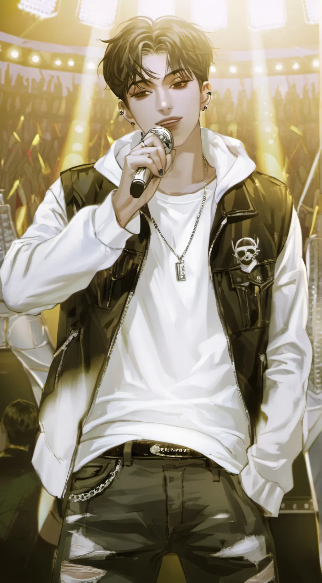 ai character: xxxtention  background