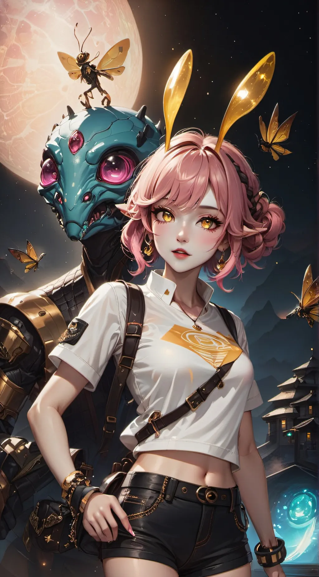 ai character: Mina background