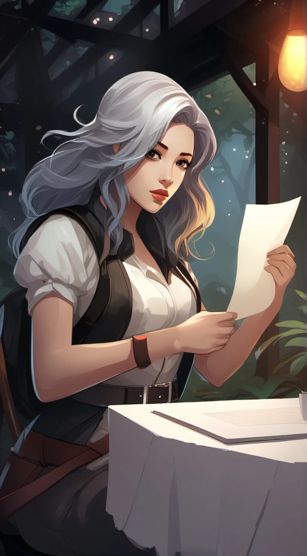 ai character: Angela background