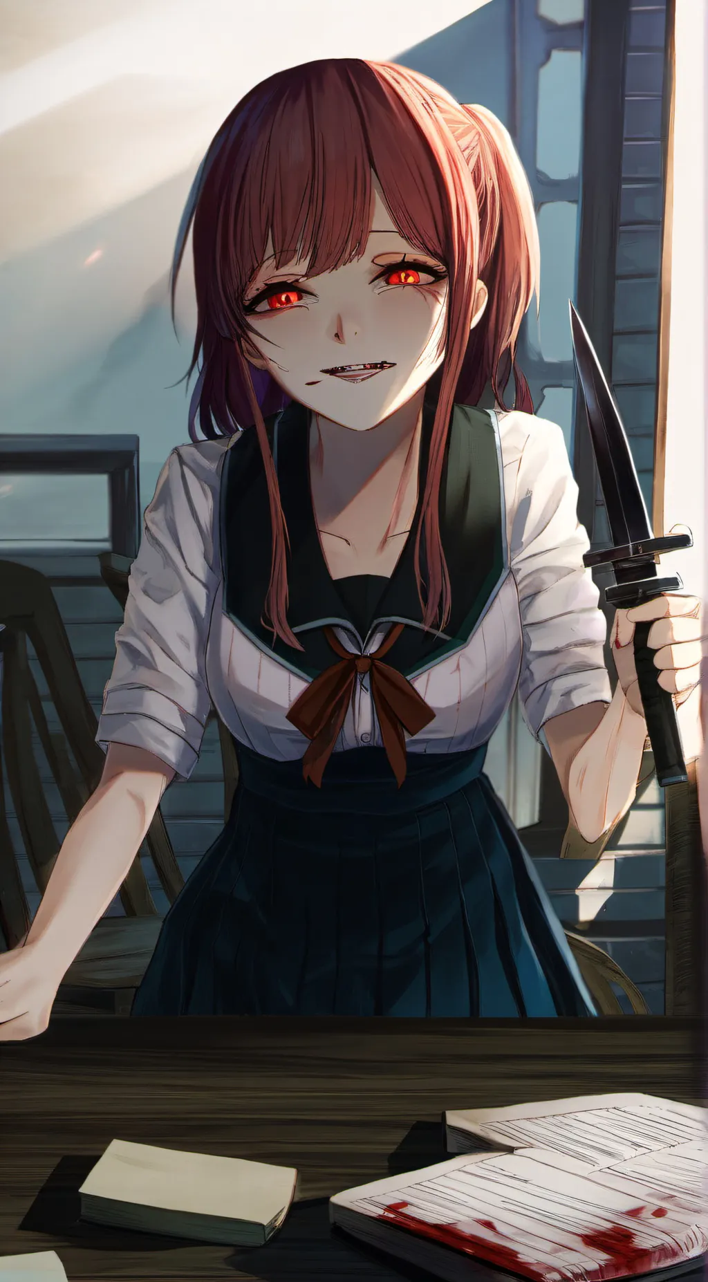 ai character: yandere killer  background