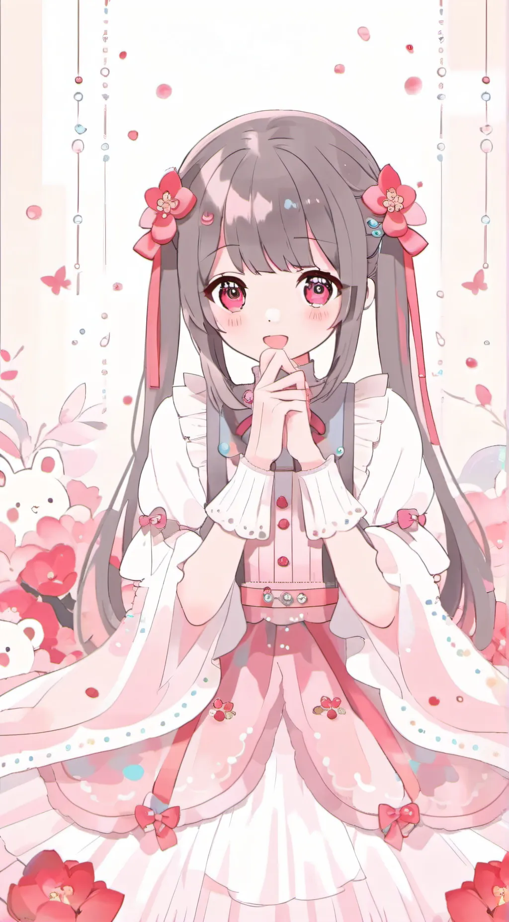 ai character: 🪷🌹Hana🌹🪷✌︎('ω')✌︎ background