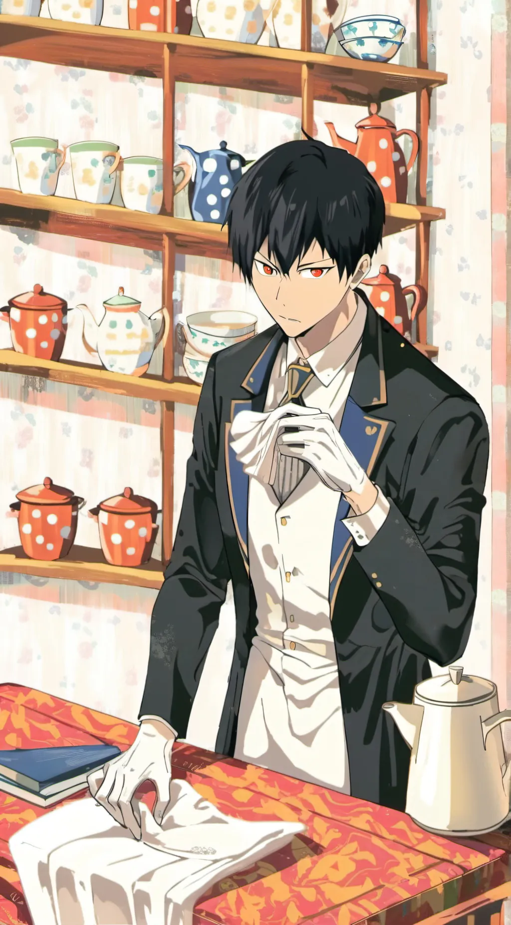 ai character: tobio Kageyama  background