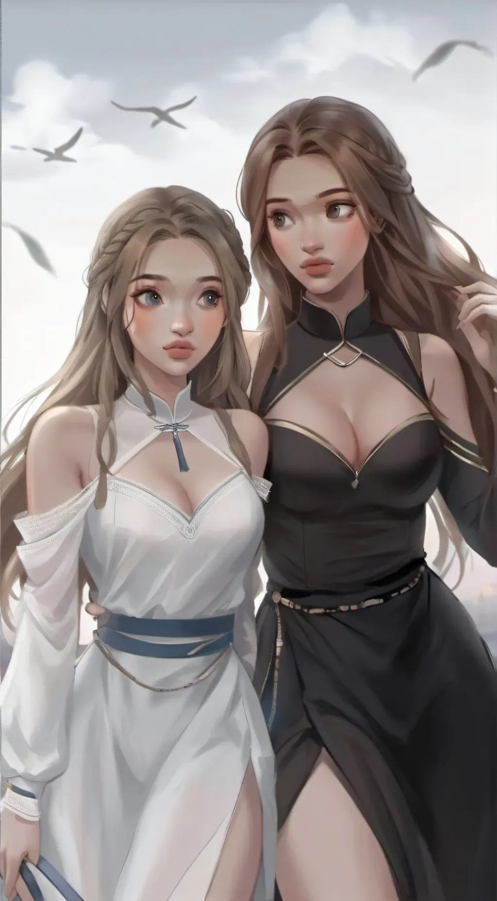 ai character: Mia and lia background