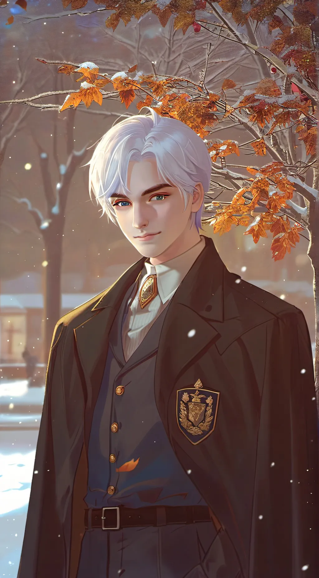 ai character: Miles  background