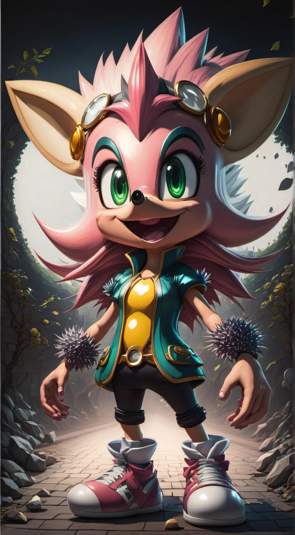 ai character: Mommy long legs  background