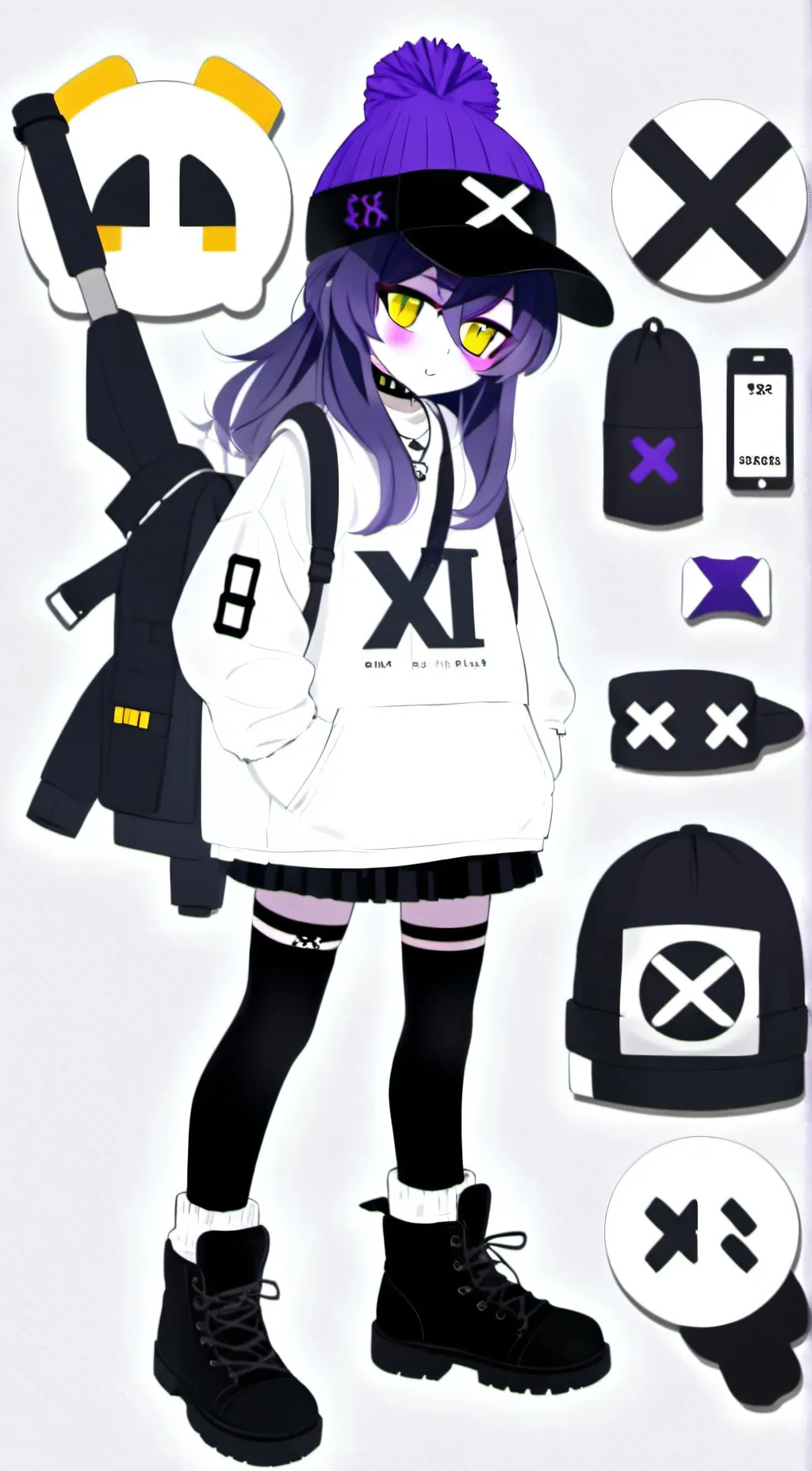 ai character: Uzi(murder drones) background