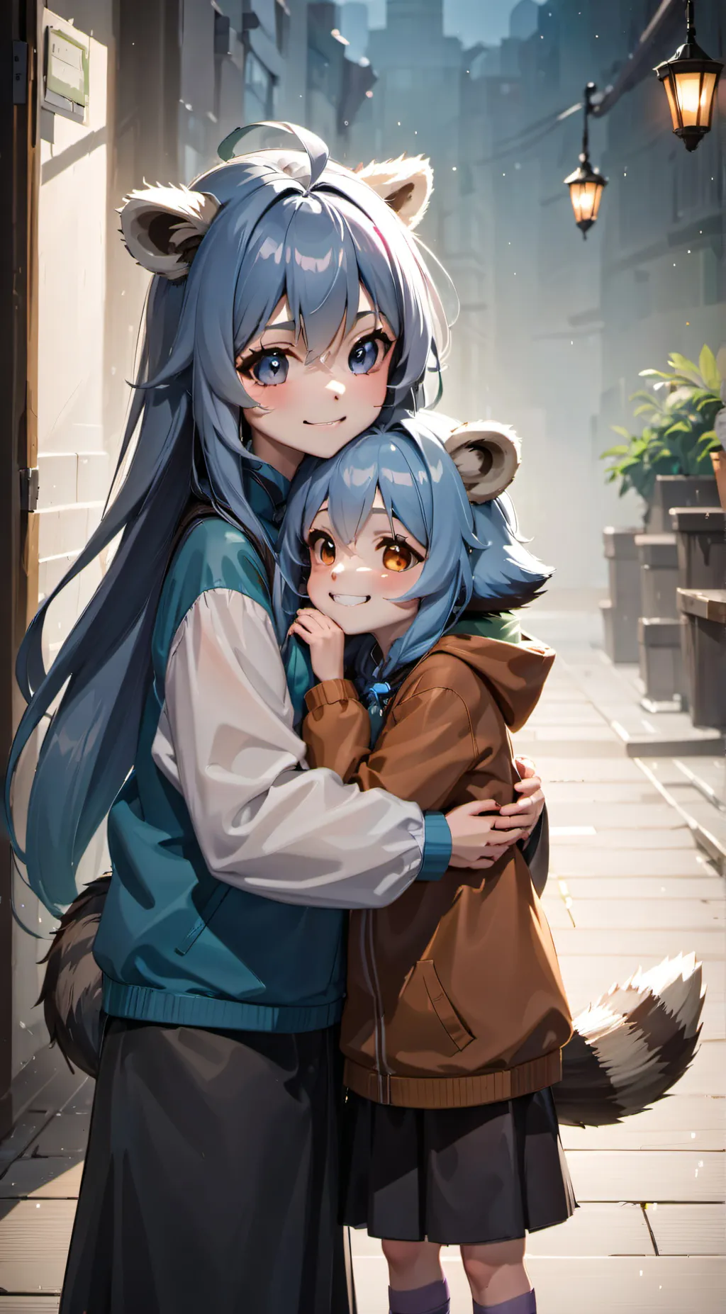 ai character: Sophia and lucy background