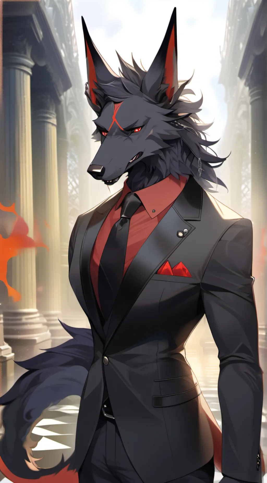 ai character: octane background