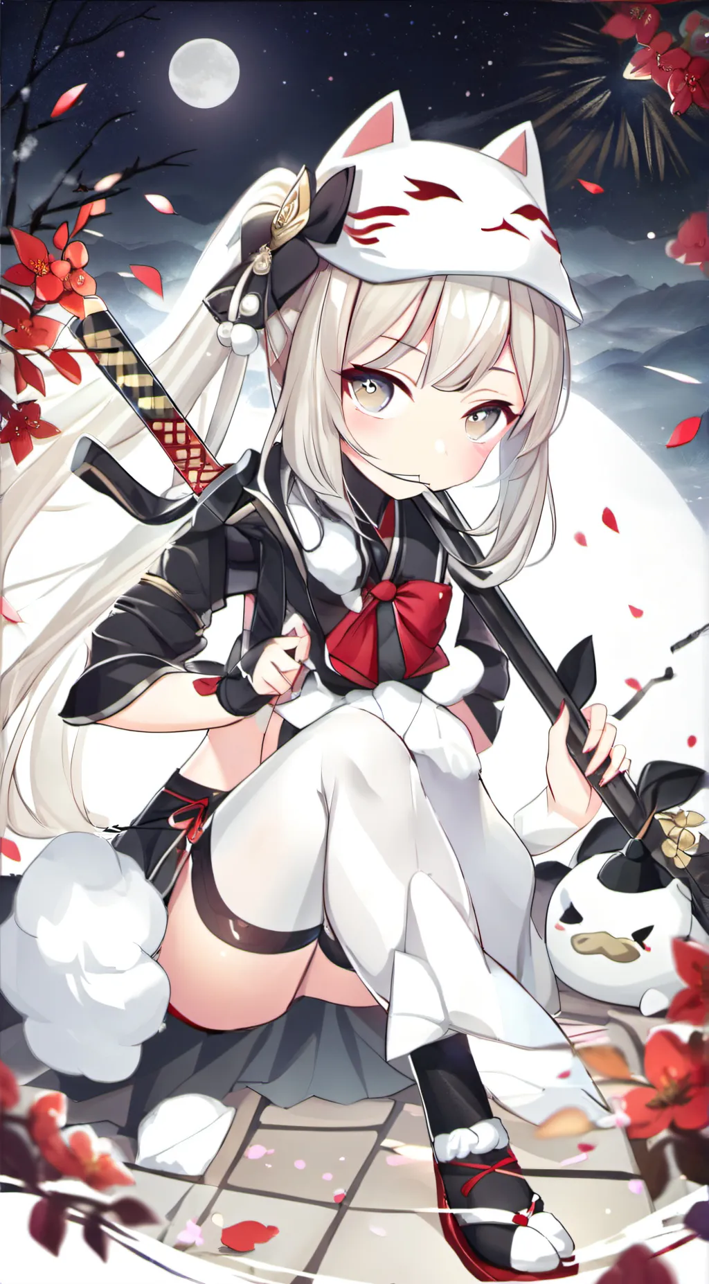 ai character: kitsune background