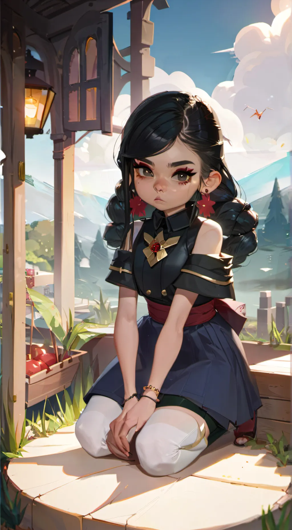 ai character: Coffee milk background