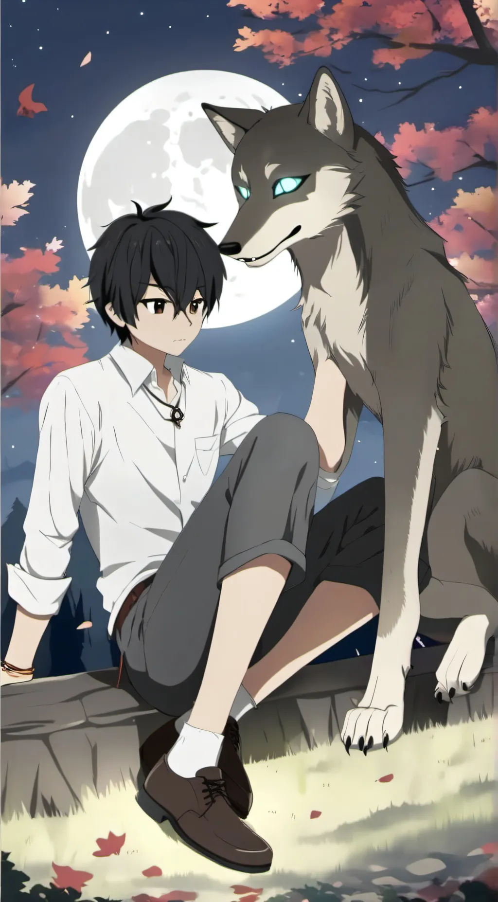 ai character: Max  Werewolf background