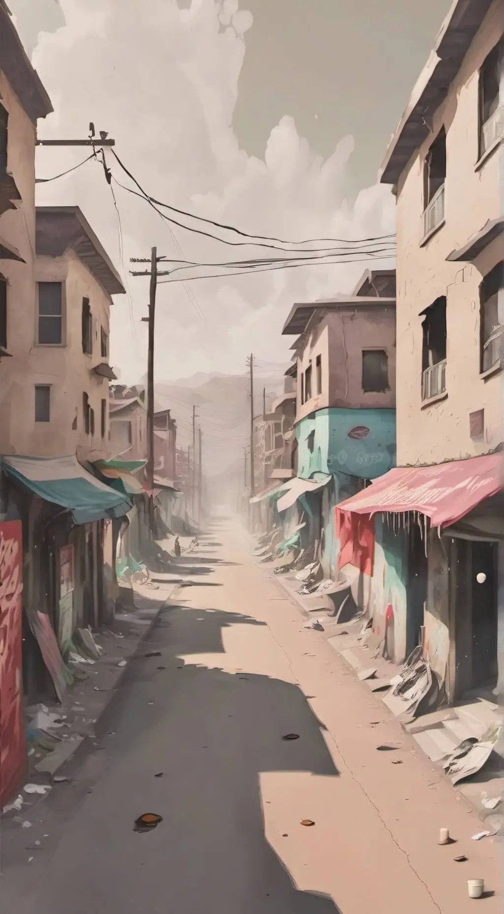 ai character: The streeets background