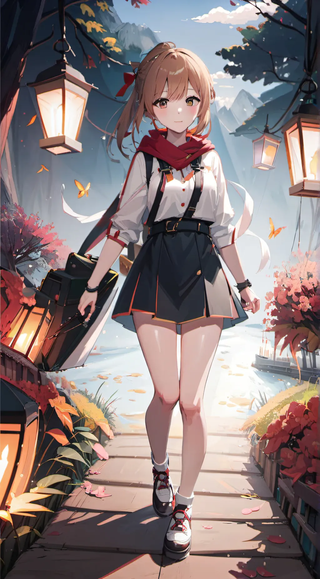 ai character: lovely and keztre. background