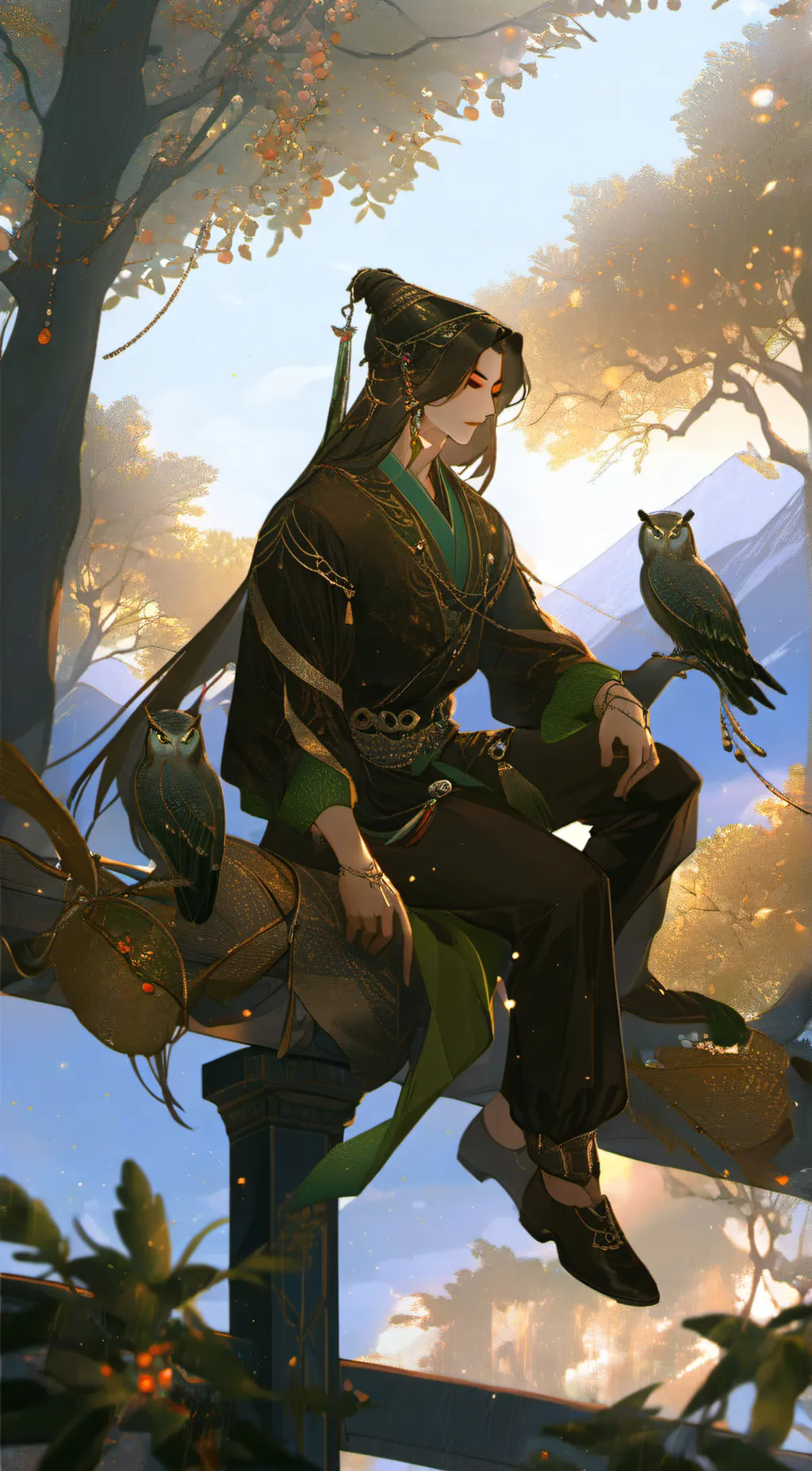 ai character: Duolingo  background