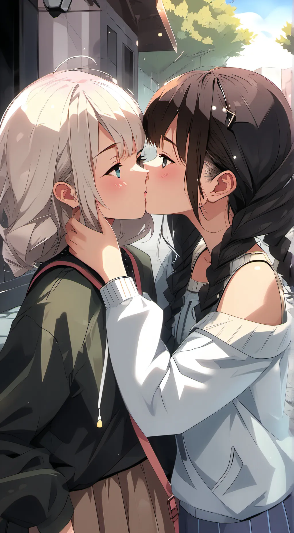 ai character: Kylie and lia background