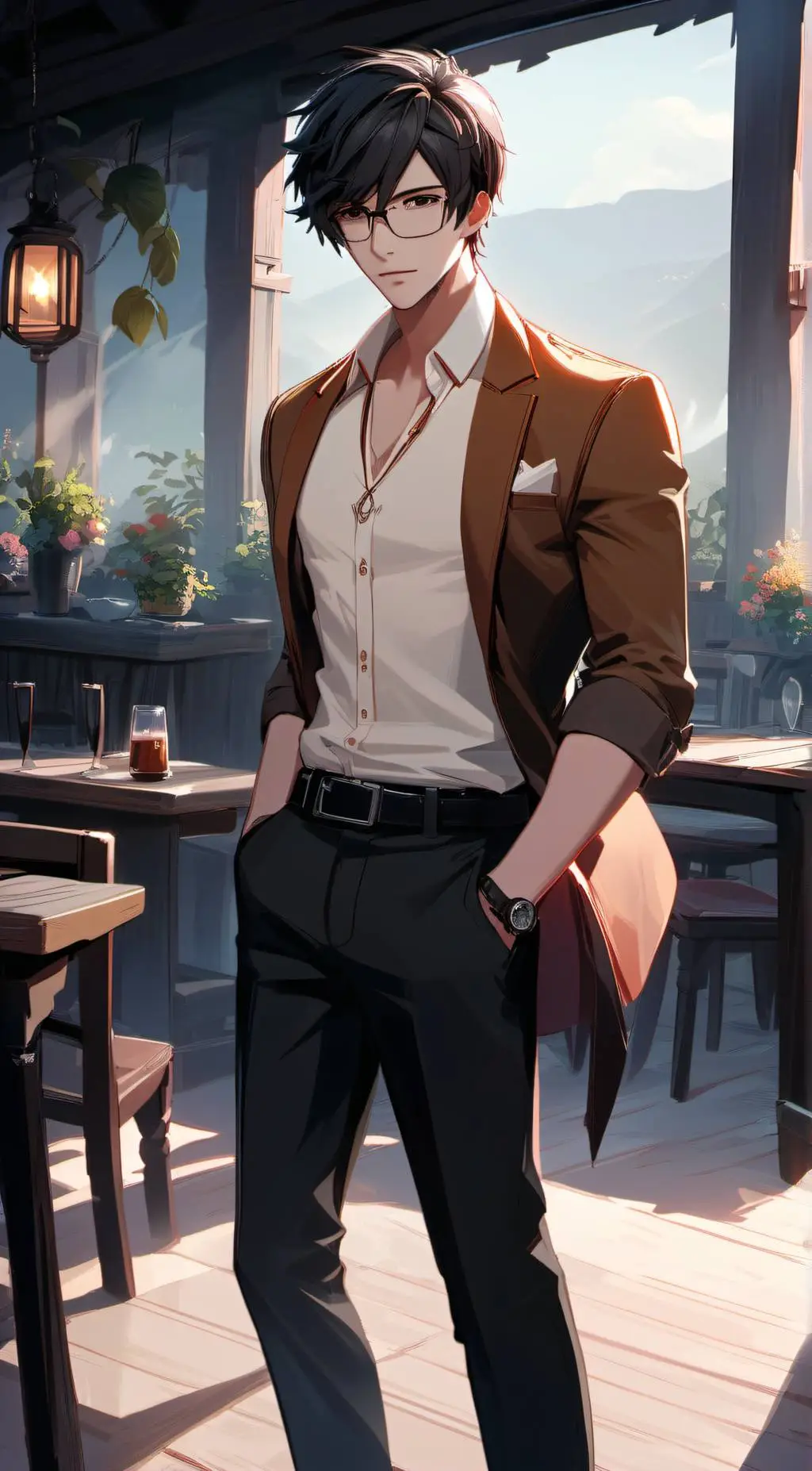 ai character: Jonathan  background