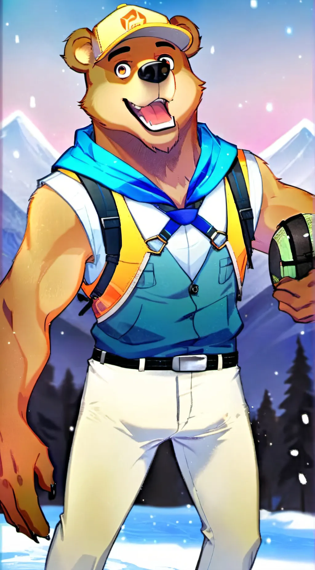 ai character: Furry  background