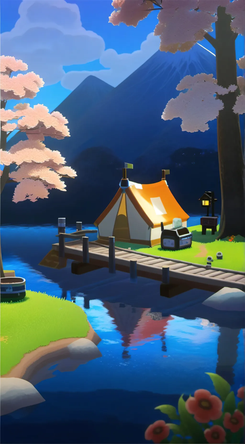 ai character: Animal crossing background