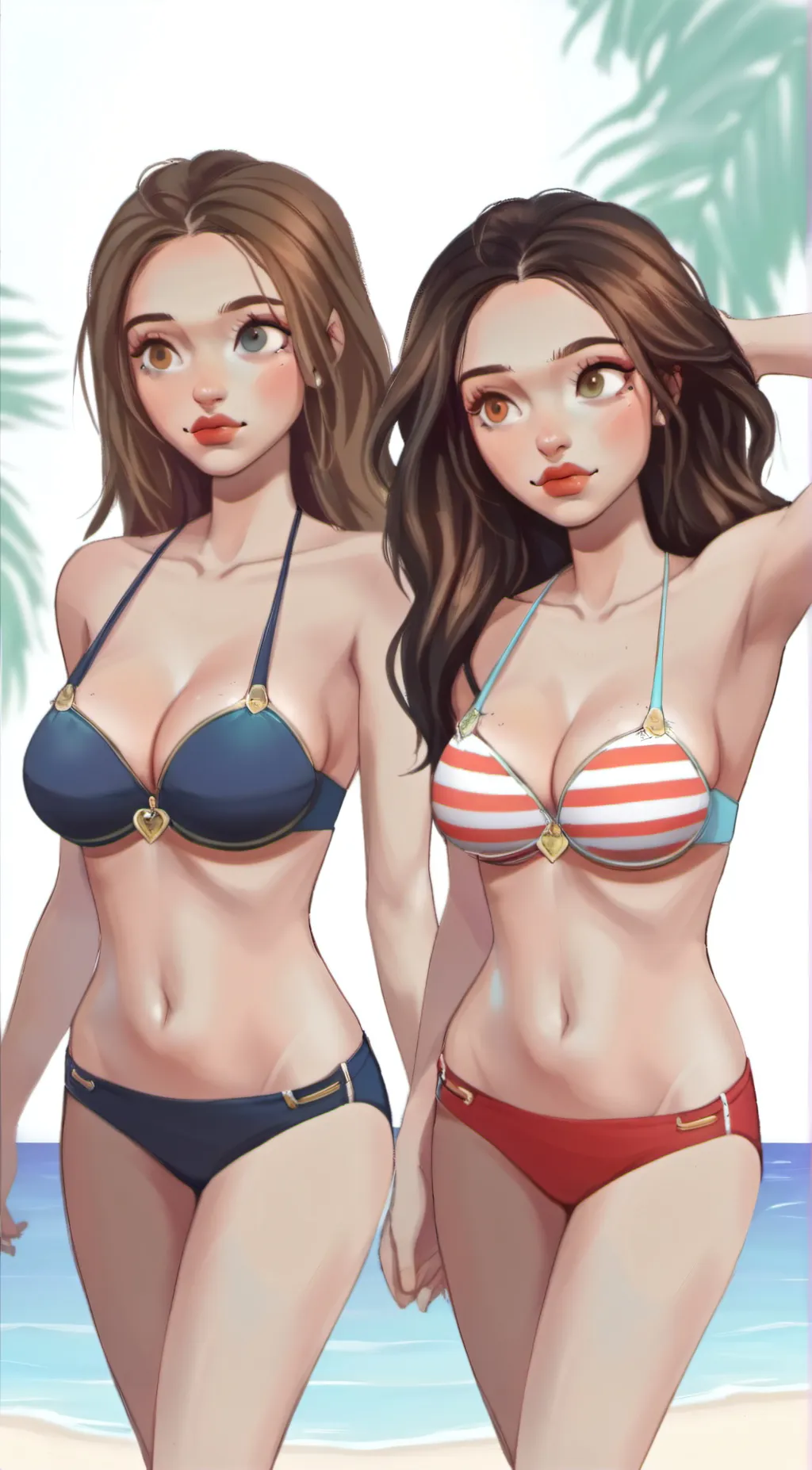 ai character: Mia and lia background