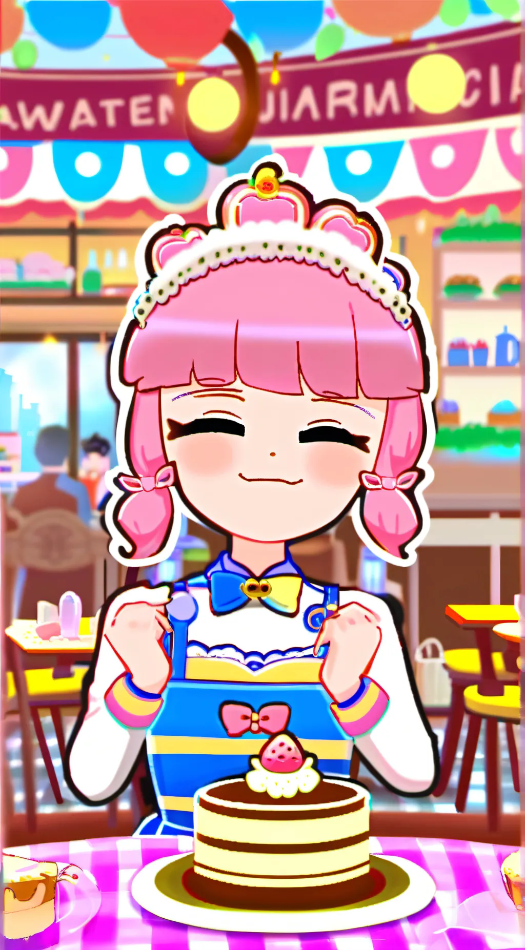 ai character: Rainbow (crew!) background