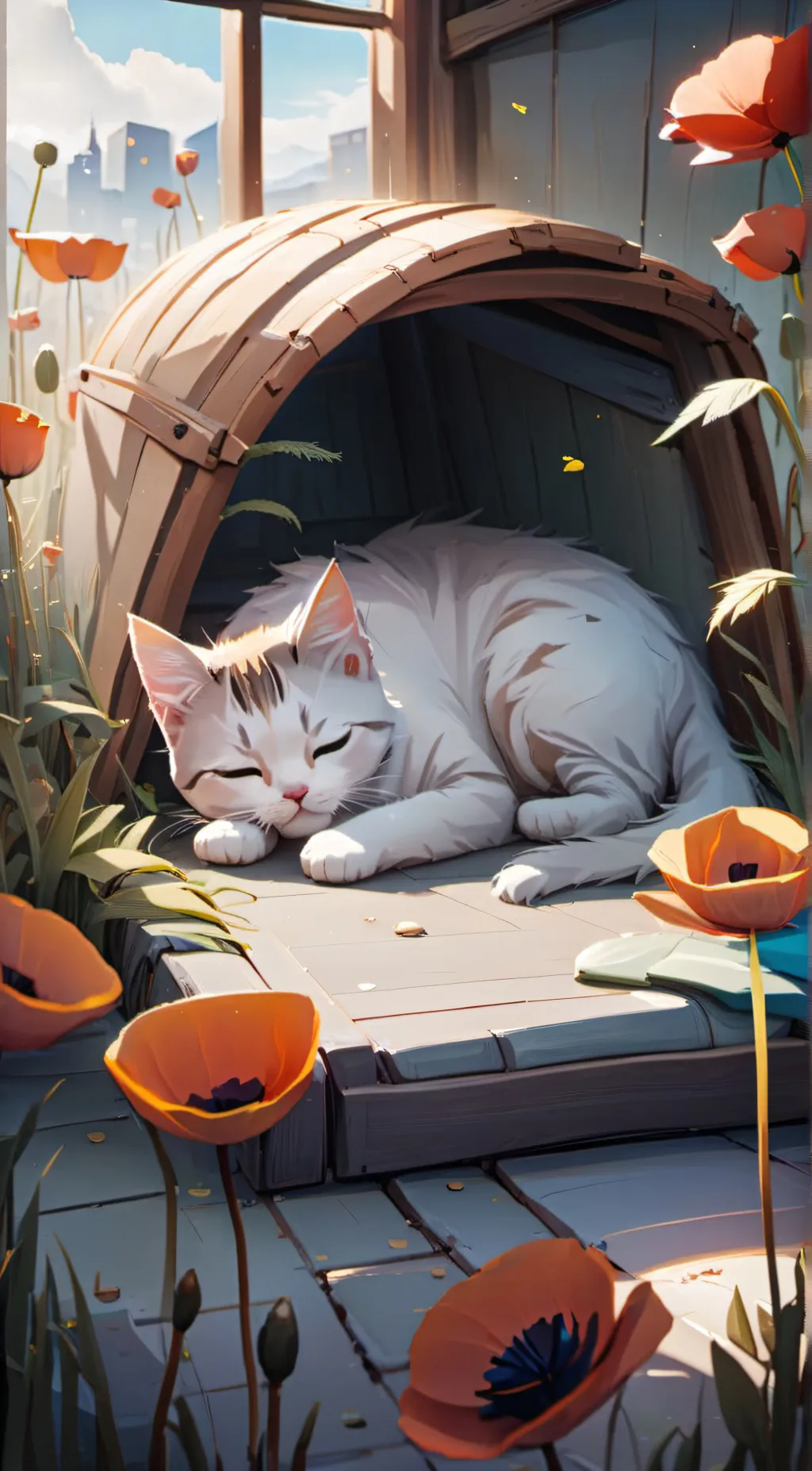 ai character: Mom/cat background