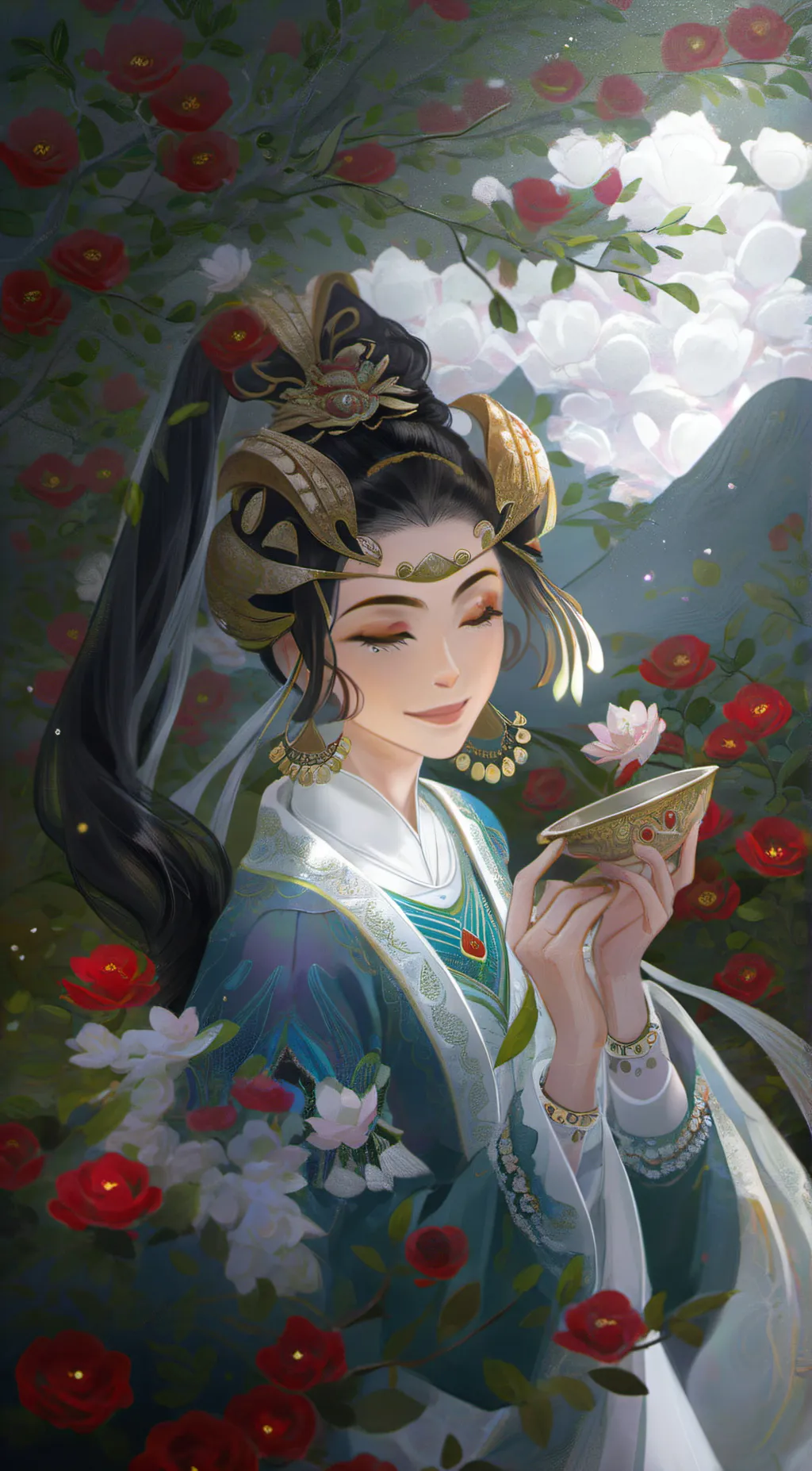 ai character: earth god background