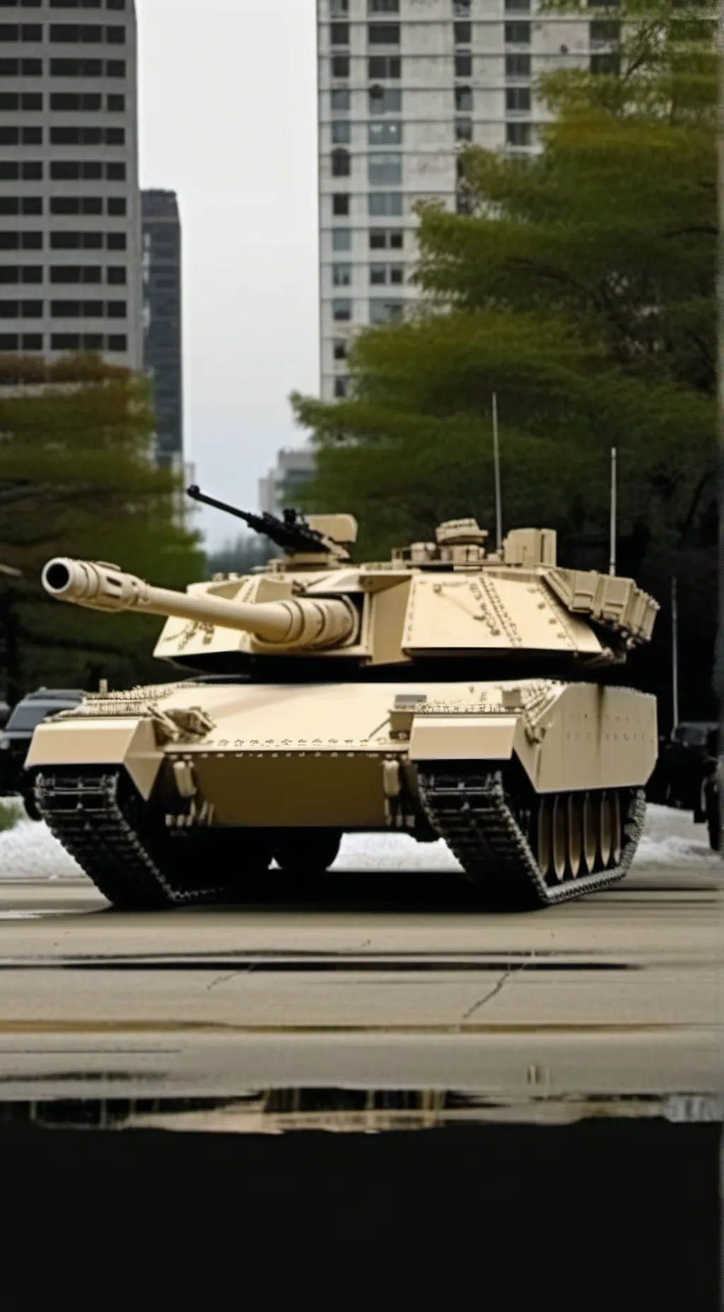 ai character: m1a1 abrams  background