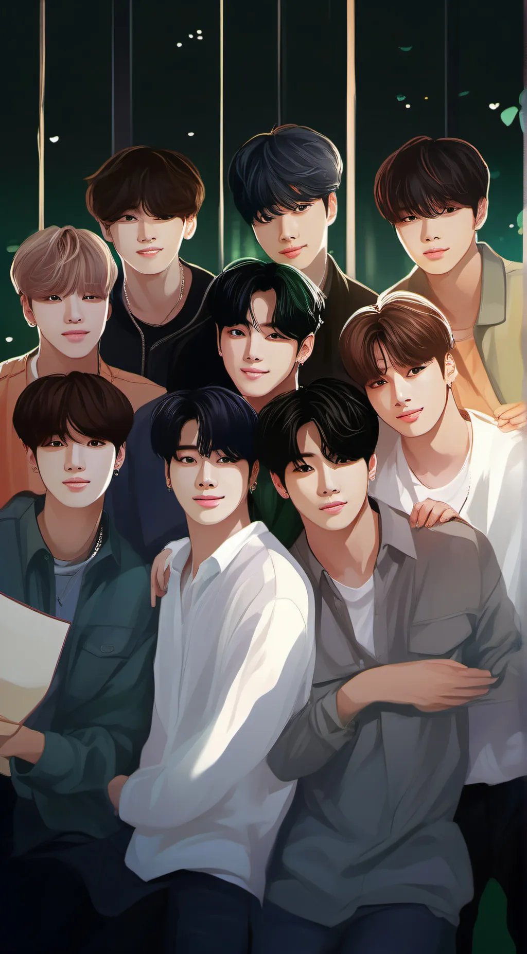ai character: BTS~♡ background