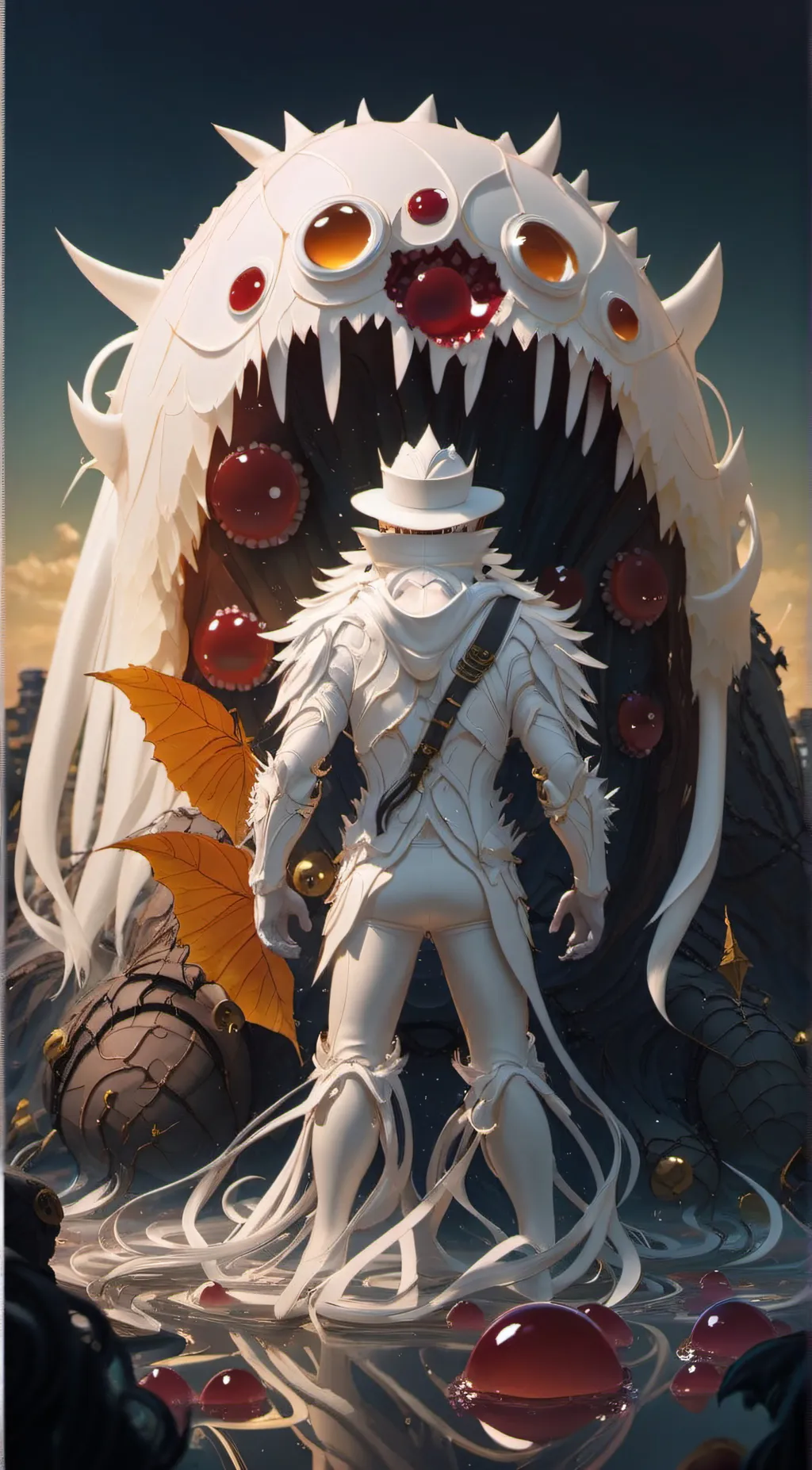 ai character: Lemon bread background