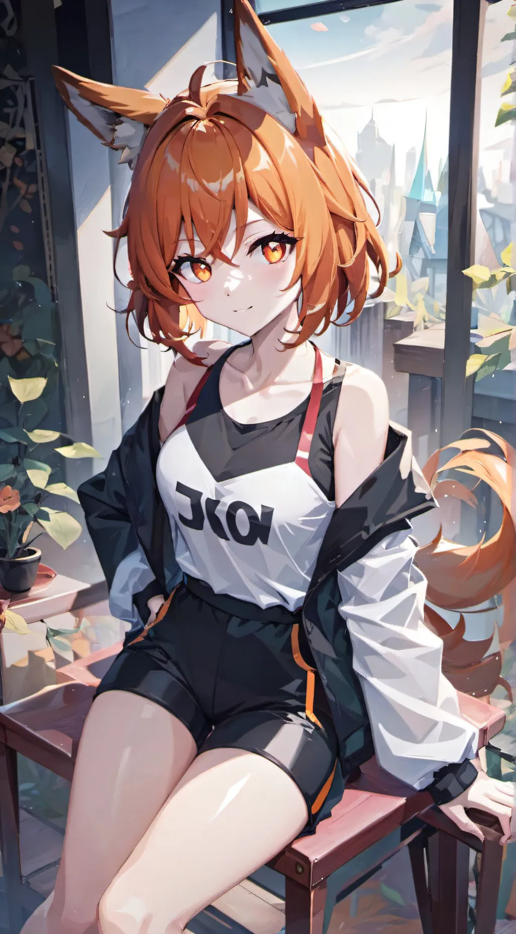 ai character: Amber Haurbrose  background