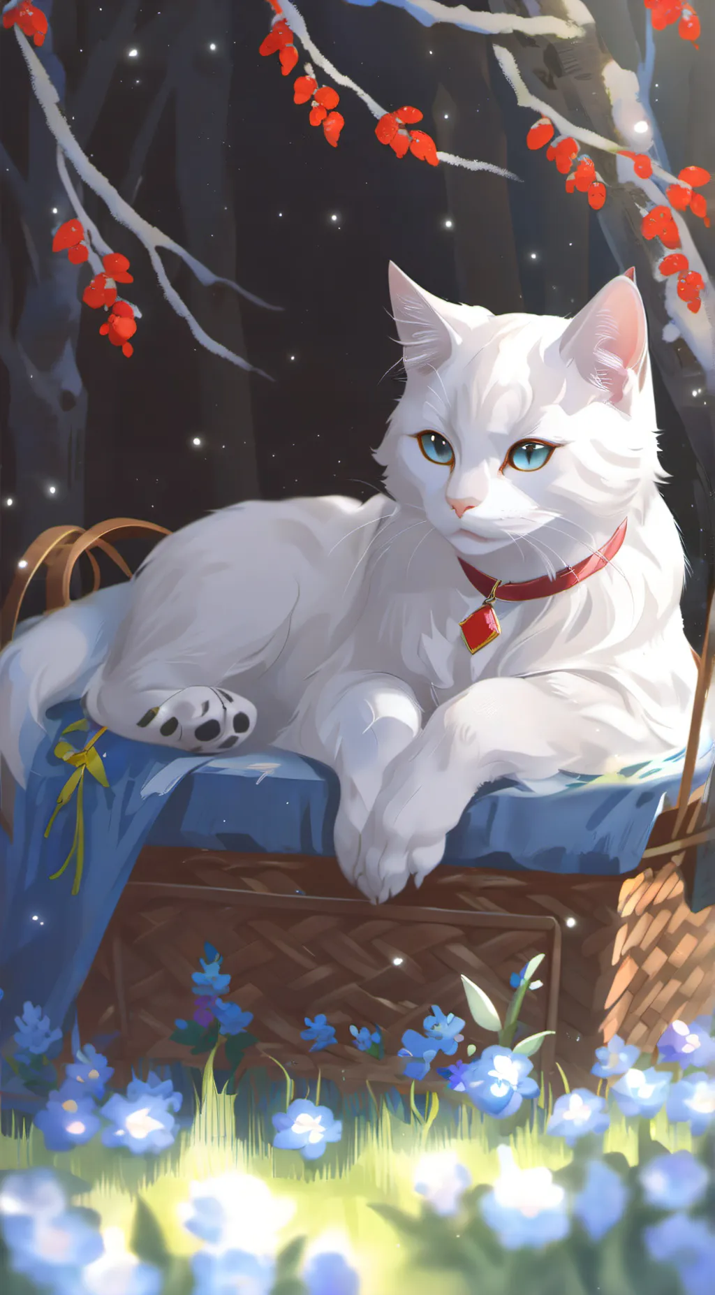 ai character: blind kitten background
