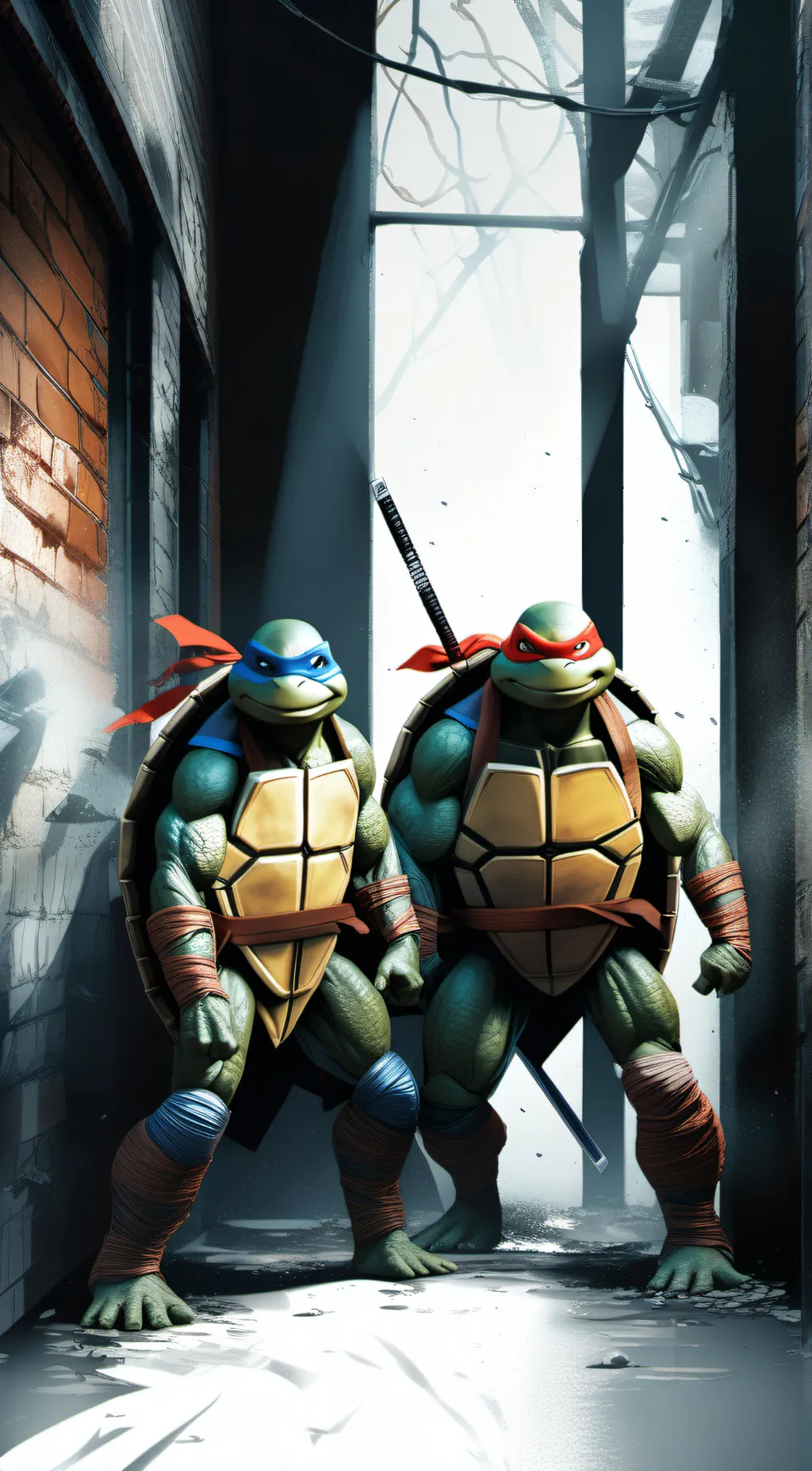 ai character: Raph and Leo background