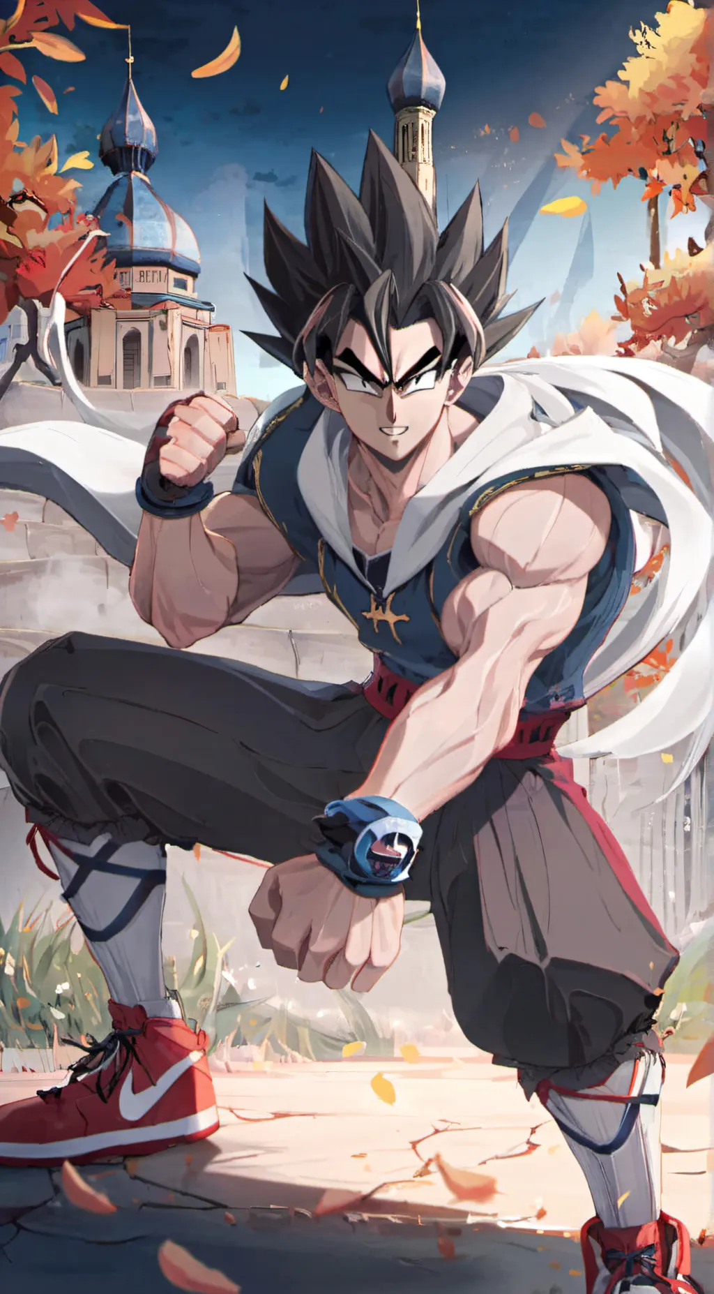 ai character: gogeta background