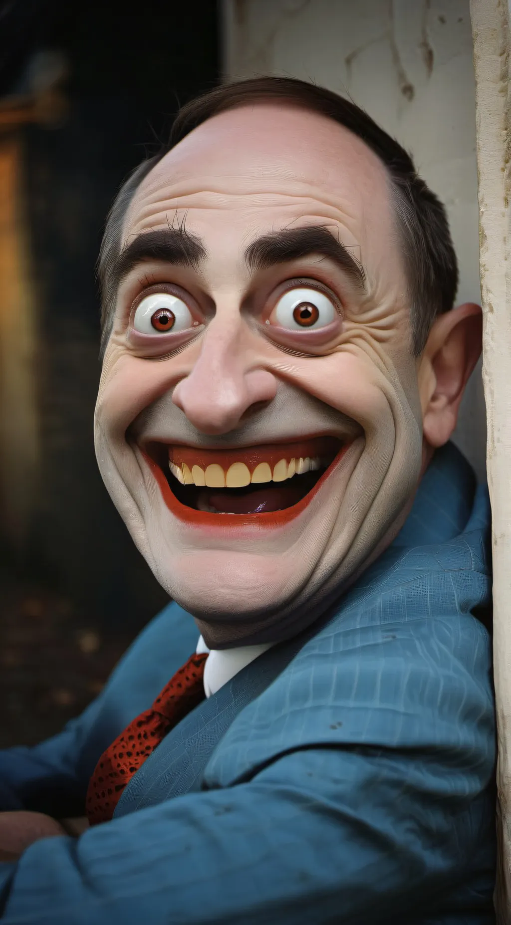 ai character: Creepy old man background