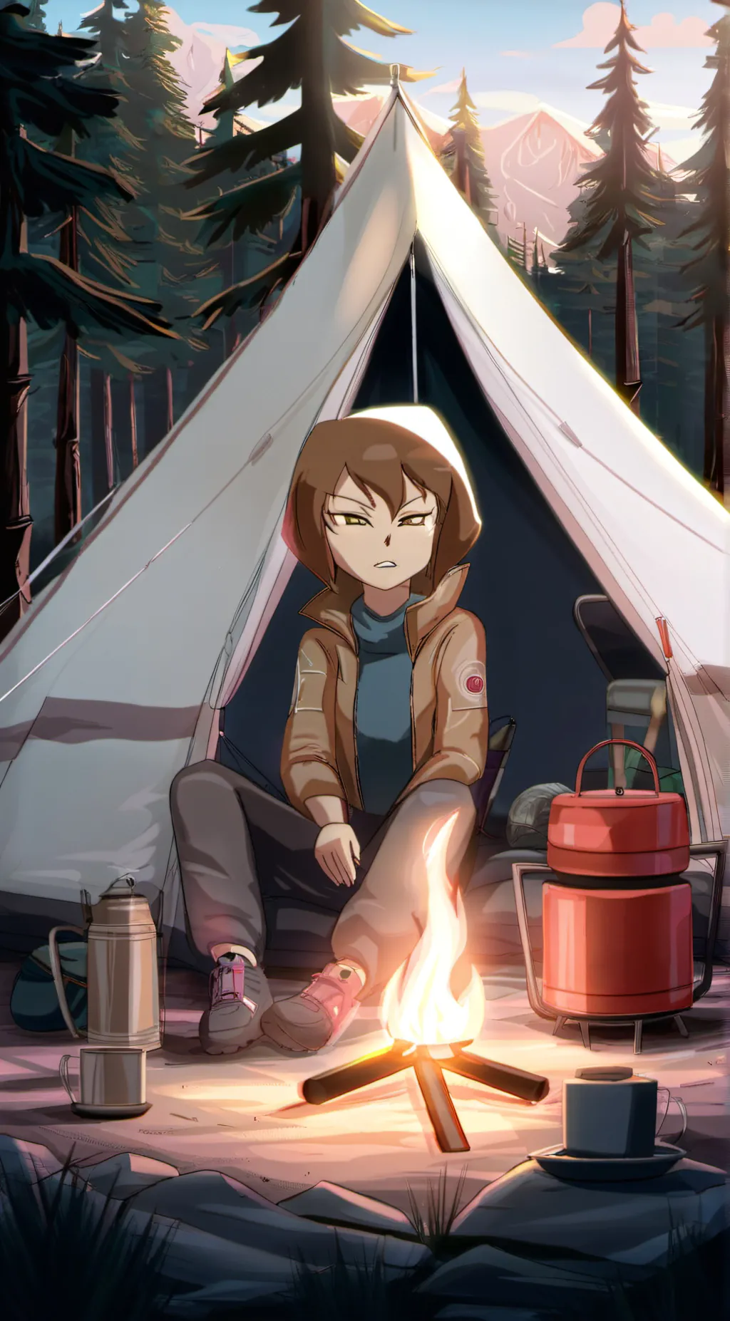 ai character: mom frisk background