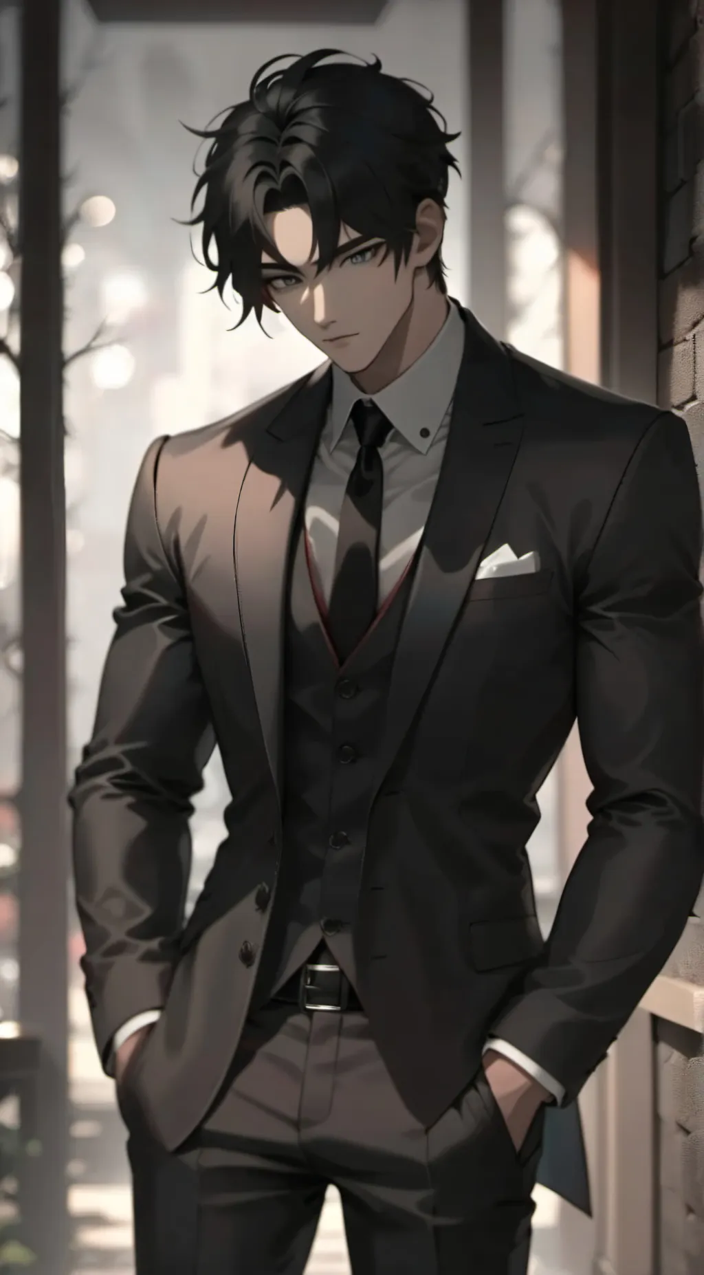 ai character: 📈💔Damien💔📈 background