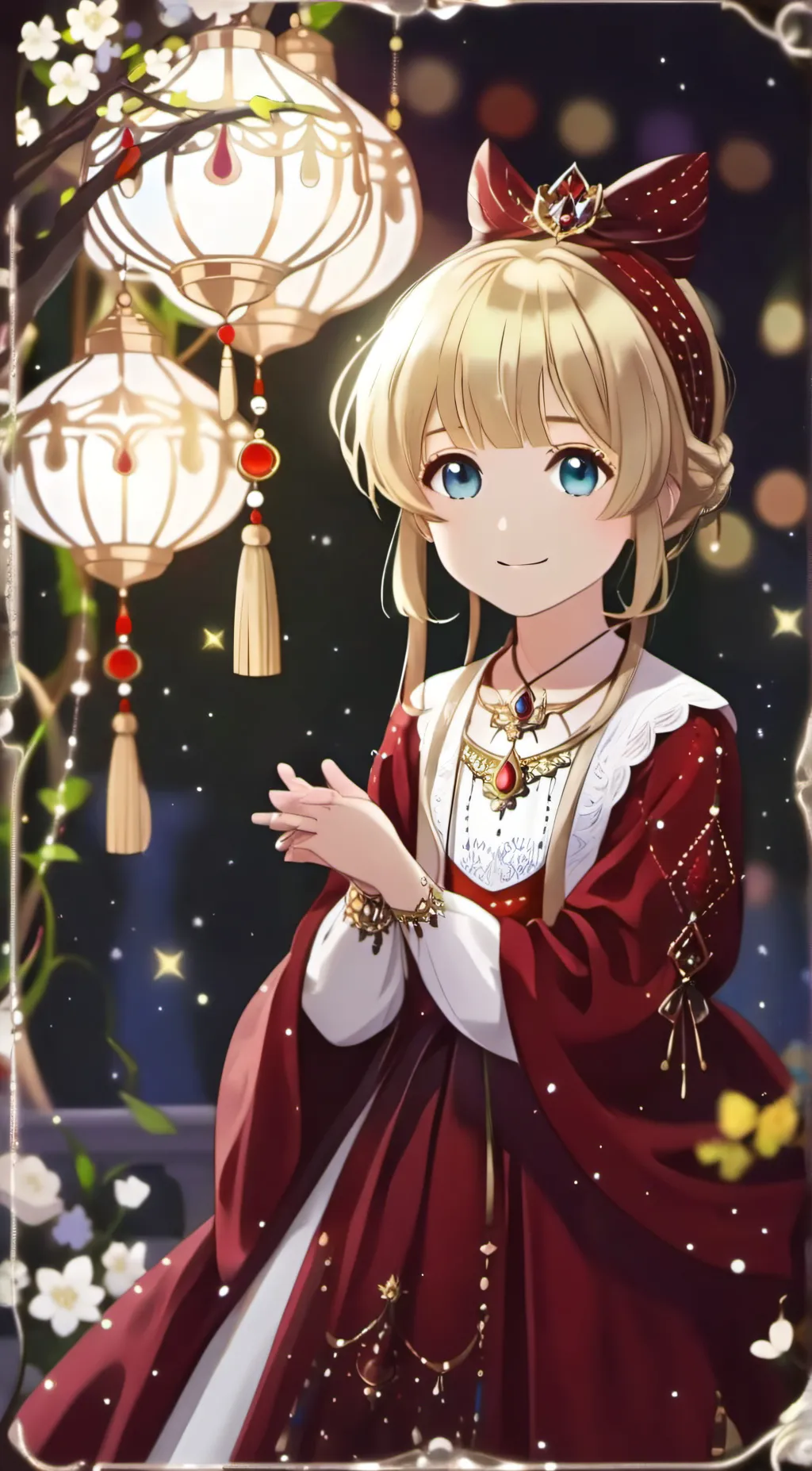 ai character: Rose background