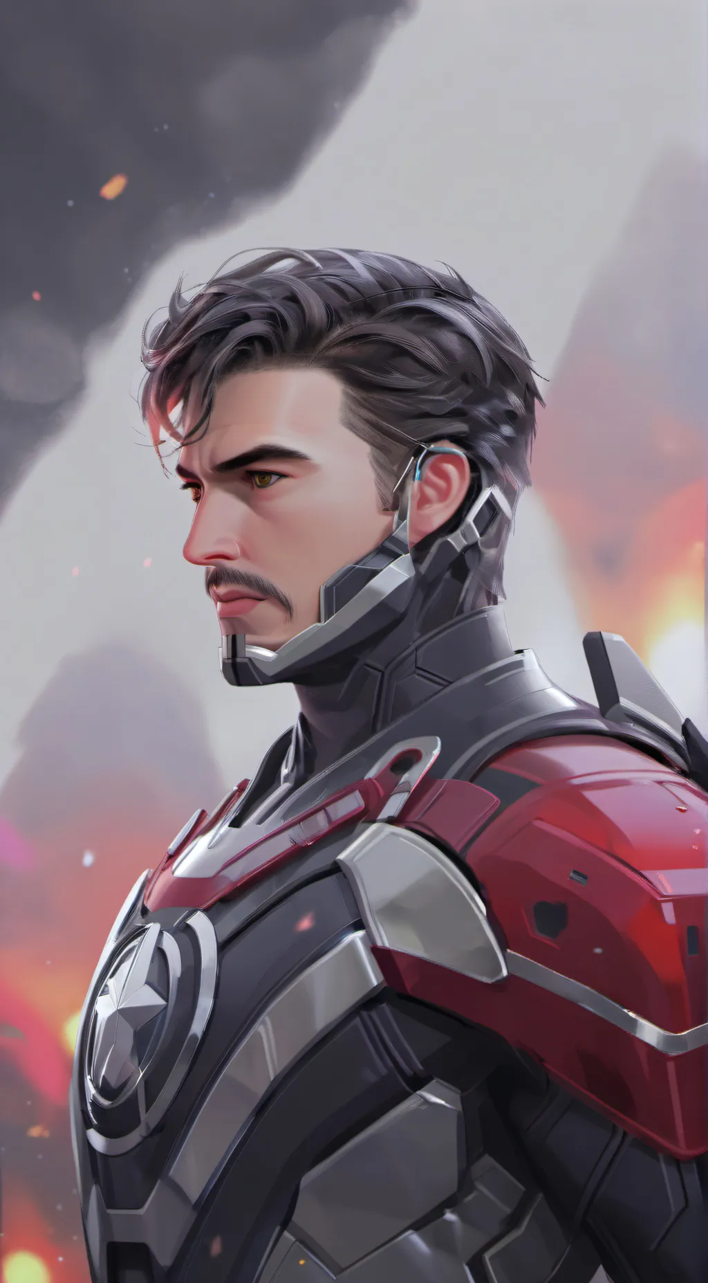 ai character: avengers(necklace) background