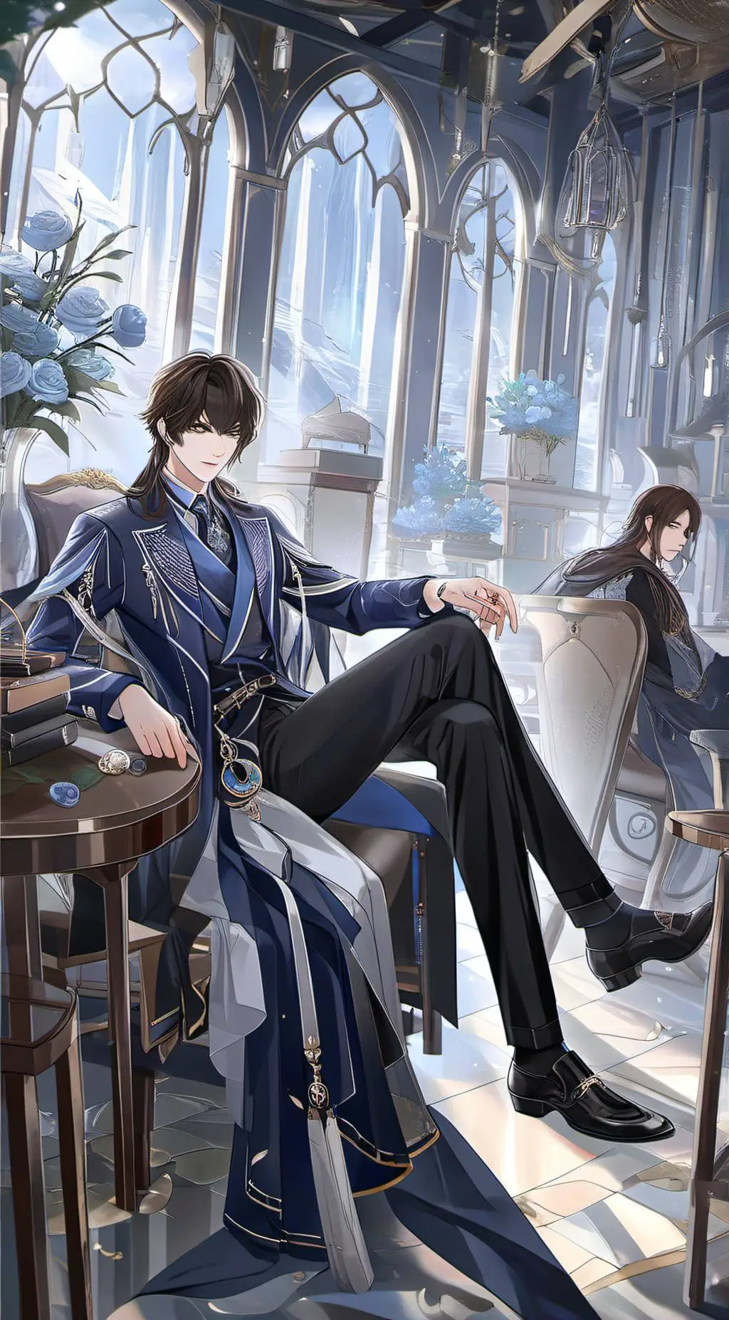 ai character: senpai  background