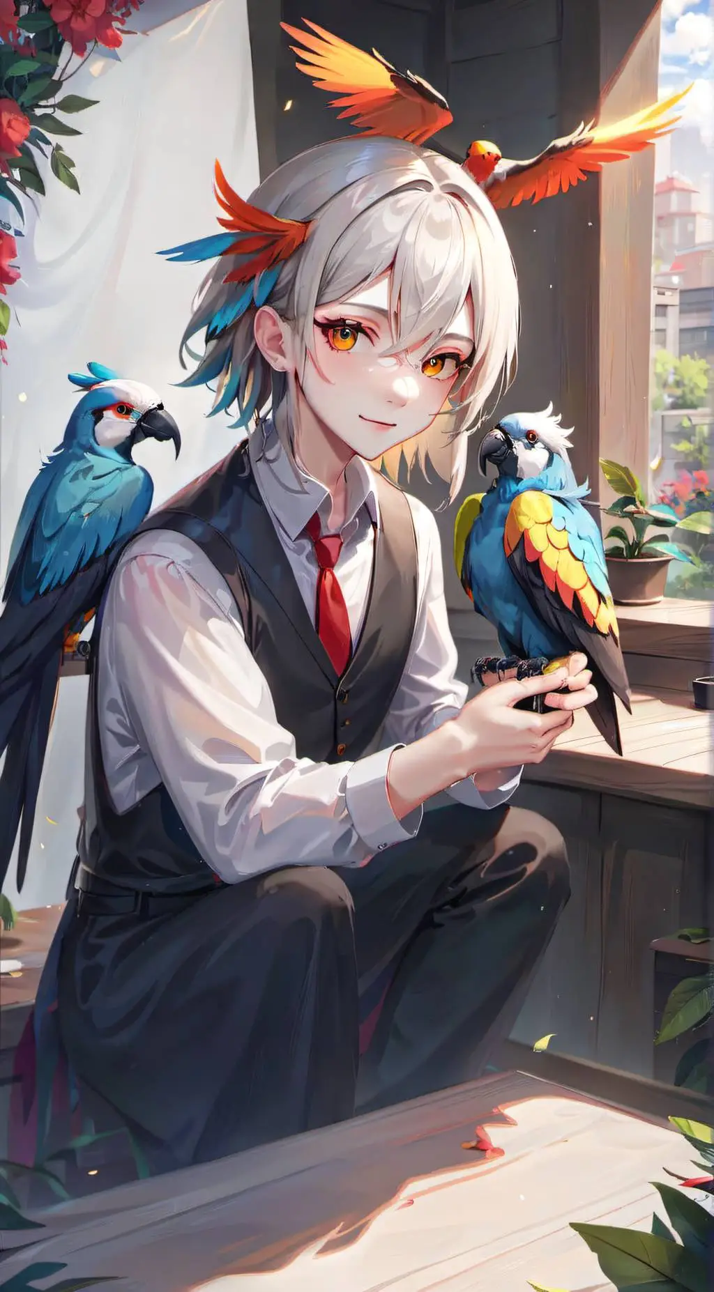 ai character: Akio background