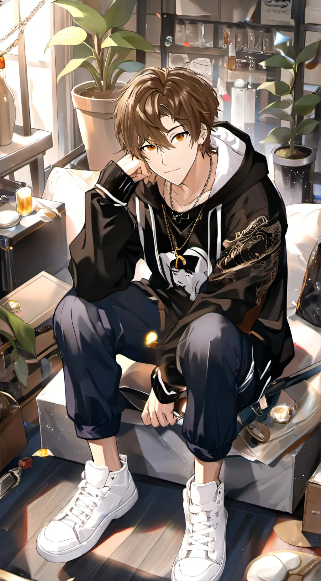 ai character: my nerd of a broth background