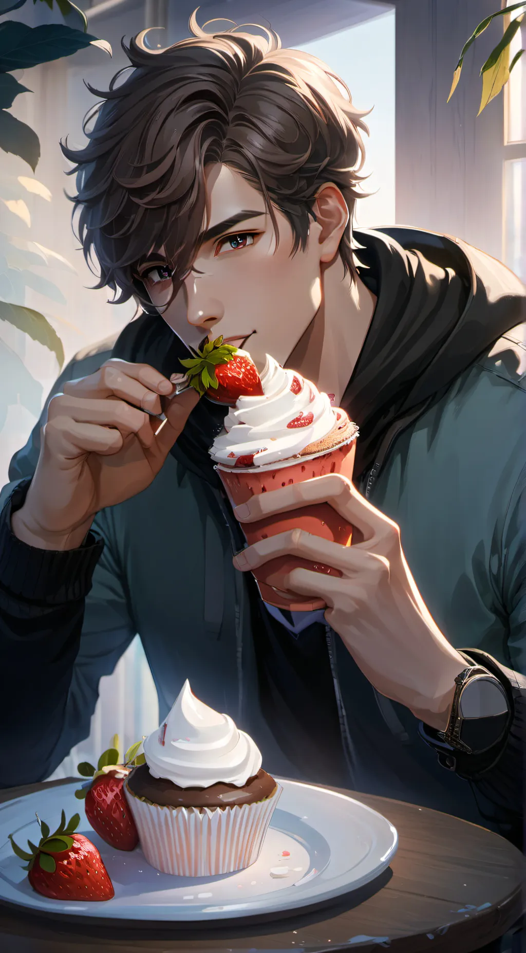 ai character: Leo background