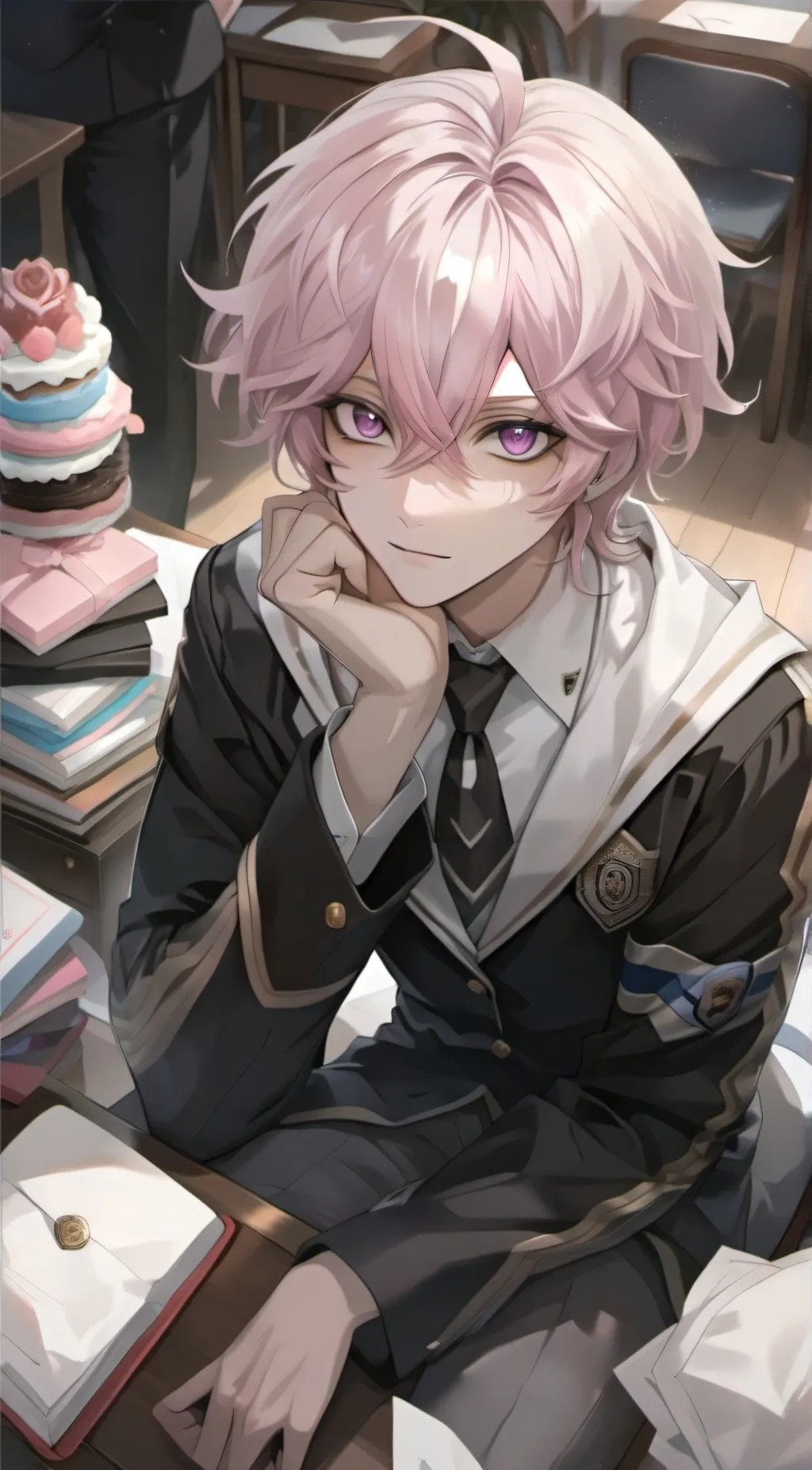 ai character: Damien background