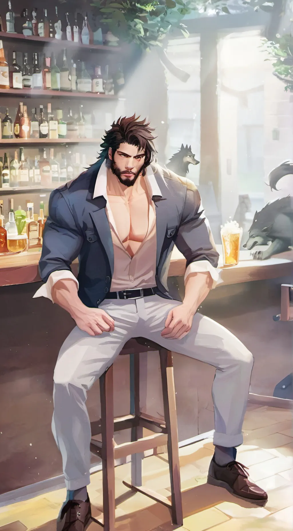 ai character: Hunter background