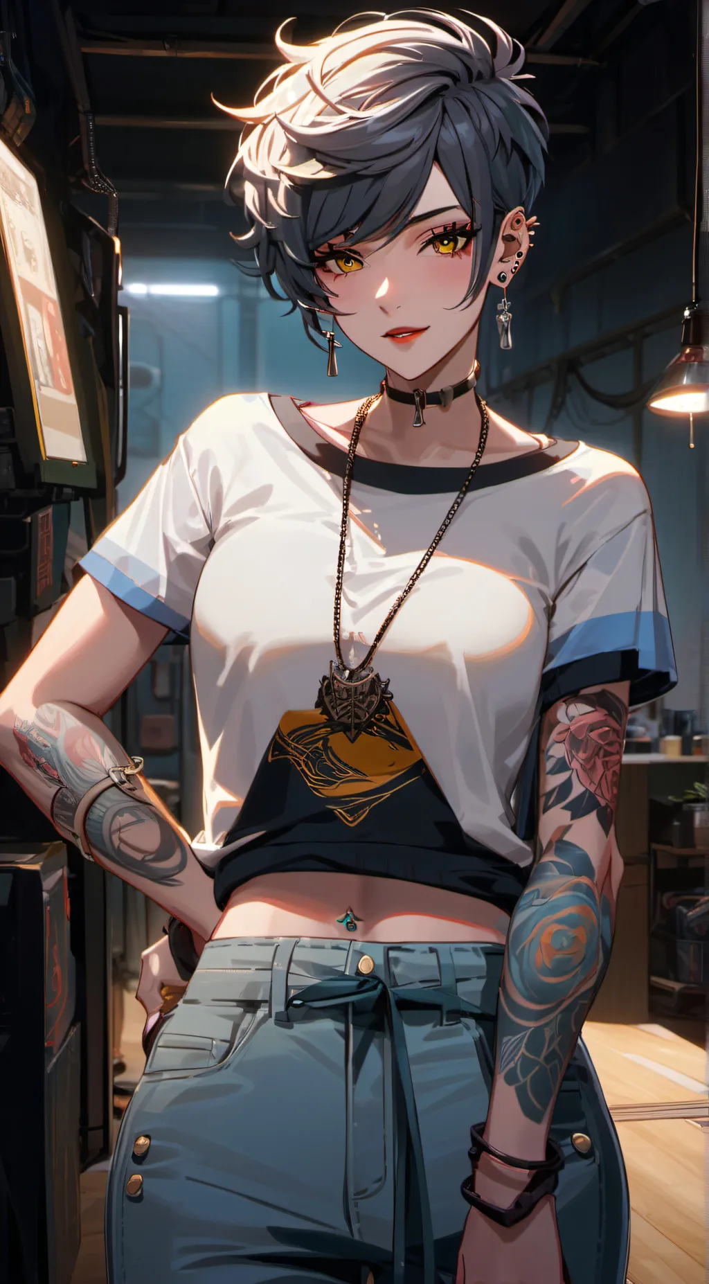 ai character: Ellery  background