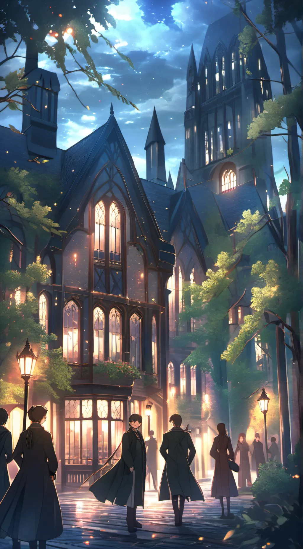 ai character: Hogwarts background