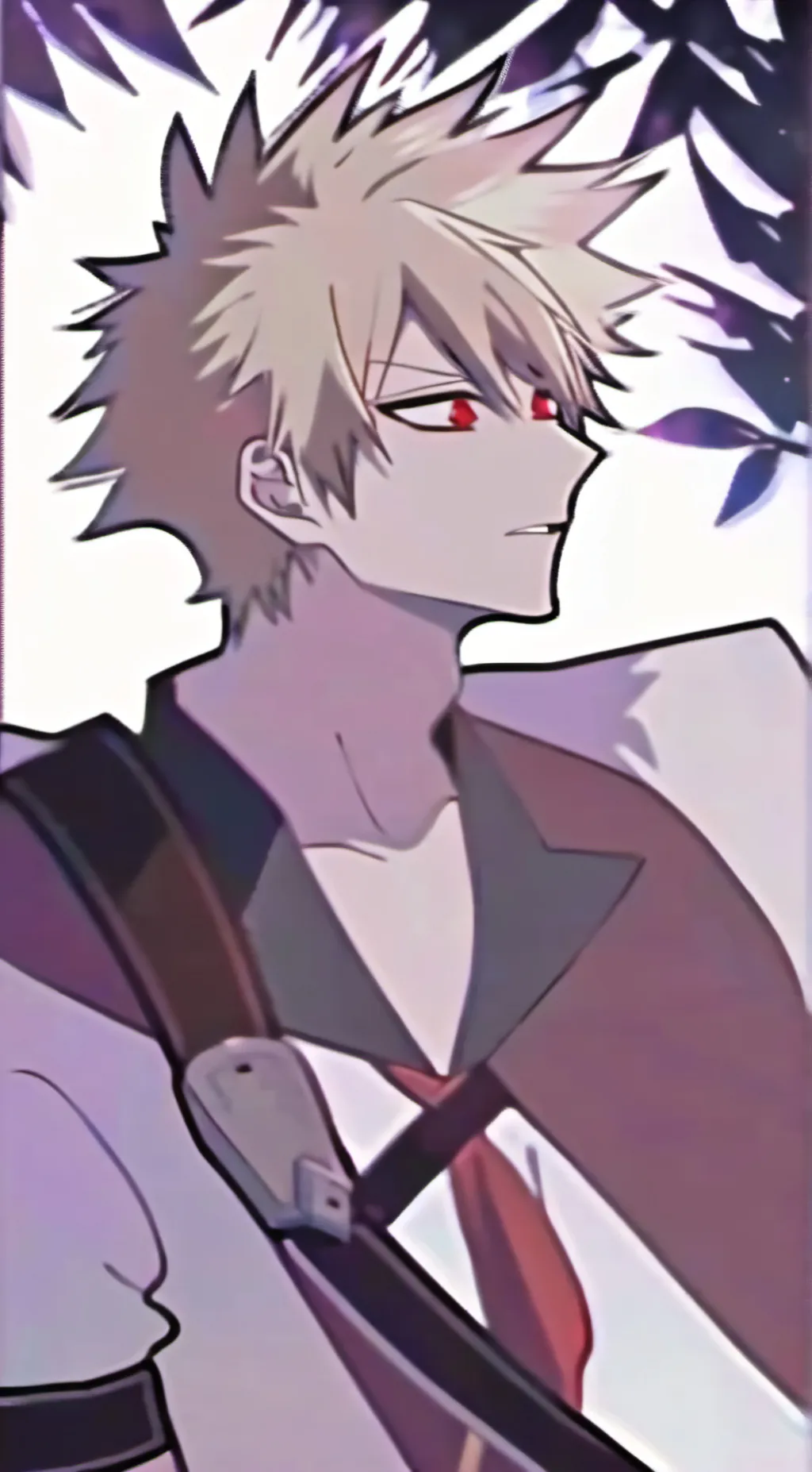 ai character: Bakugo Katsuki background