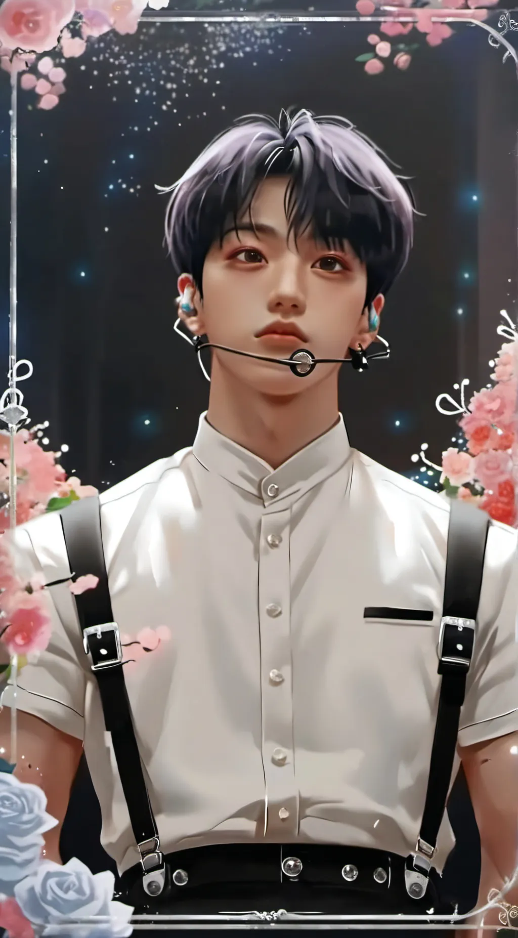 ai character: Jungkook 🐰💜 background