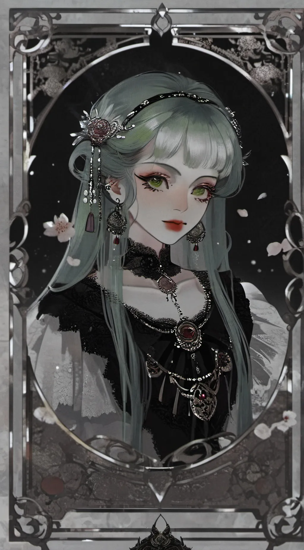 ai character: Matcha Cake background